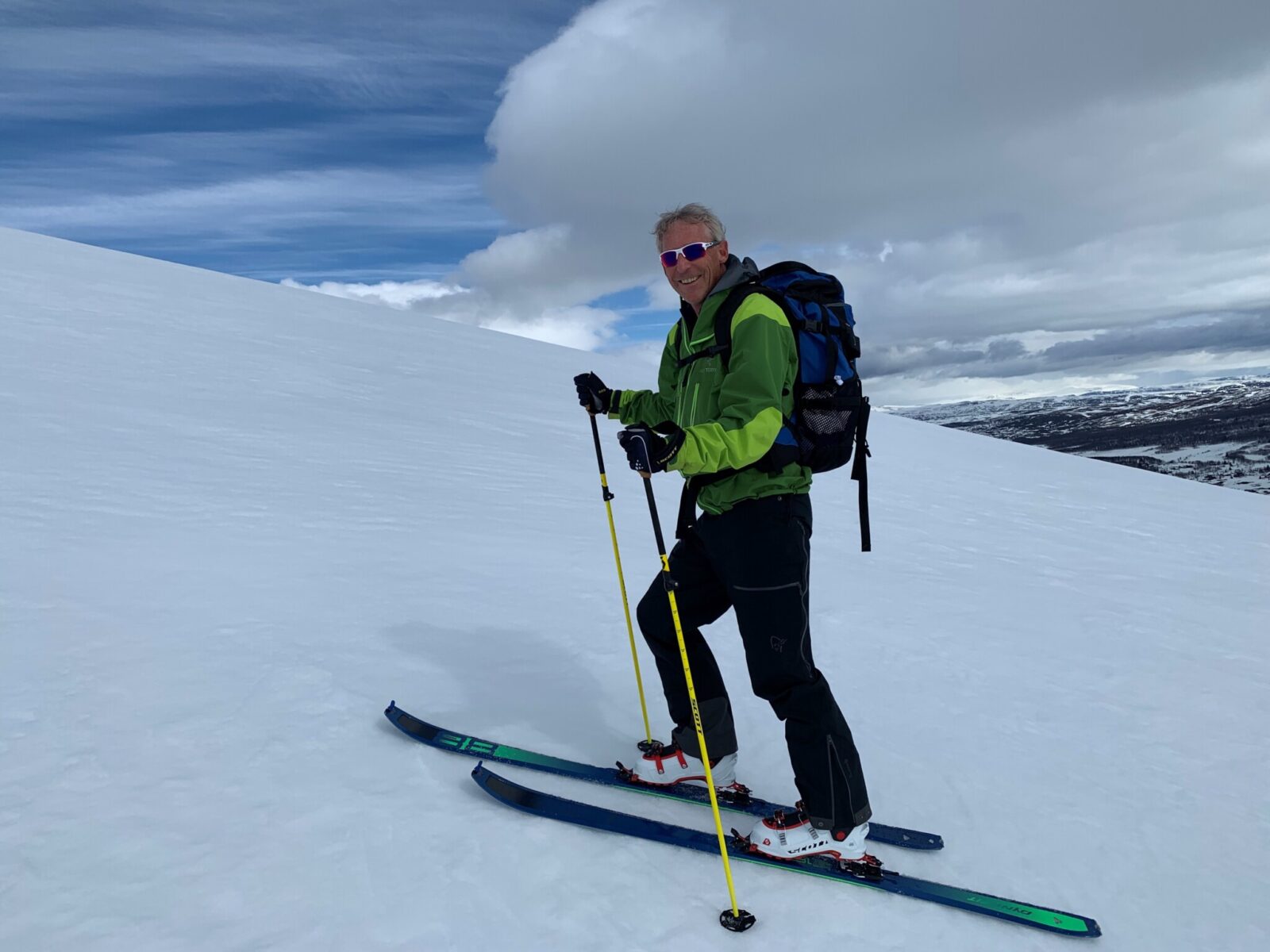 Morten on a ski slope