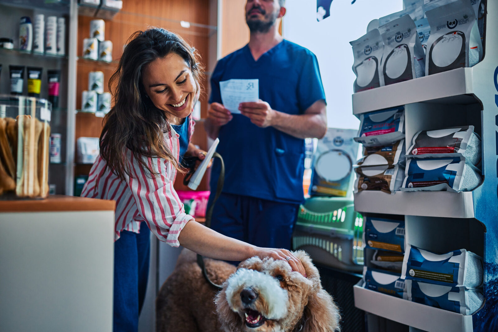Veterinarian building trust with pet owner during consultation